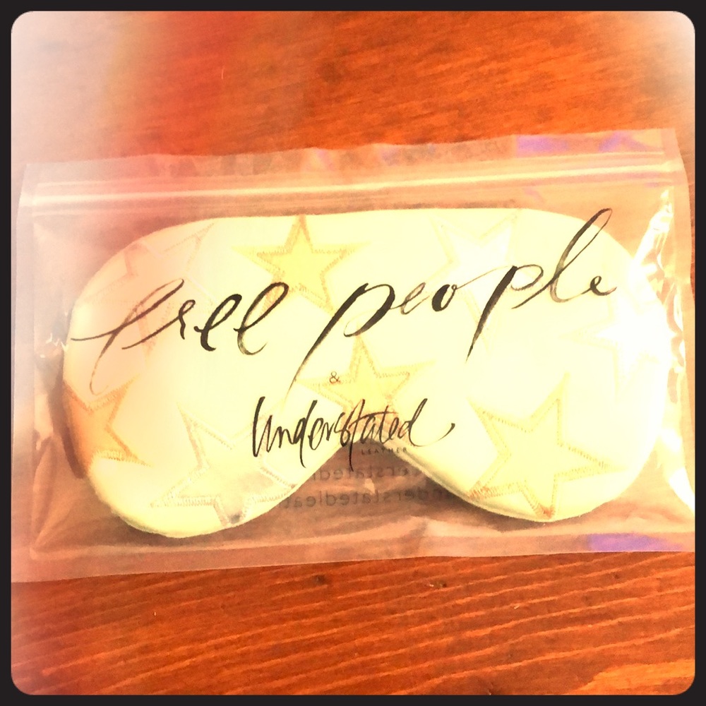 New eye mask Free People Understated Leather